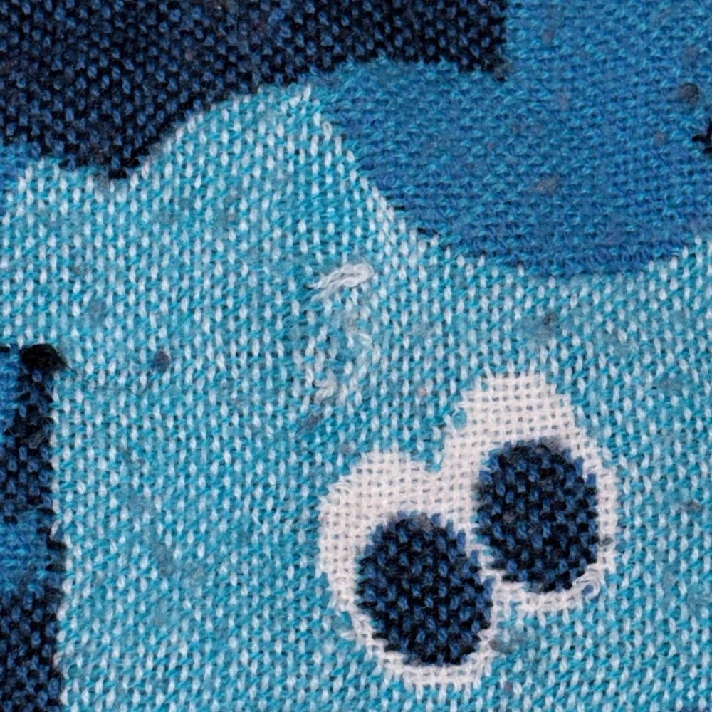 Vintage Blues Clues Woven Tapestry Throw Blanket Thinking Chair Nick Jr 38x50